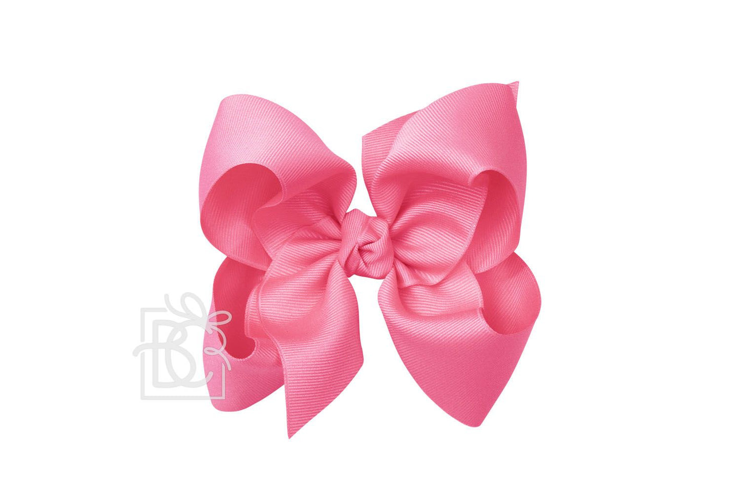 HUGE SIGNATURE GROSGRAIN DOUBLE KNOT BOW ON CLIP (5.5")