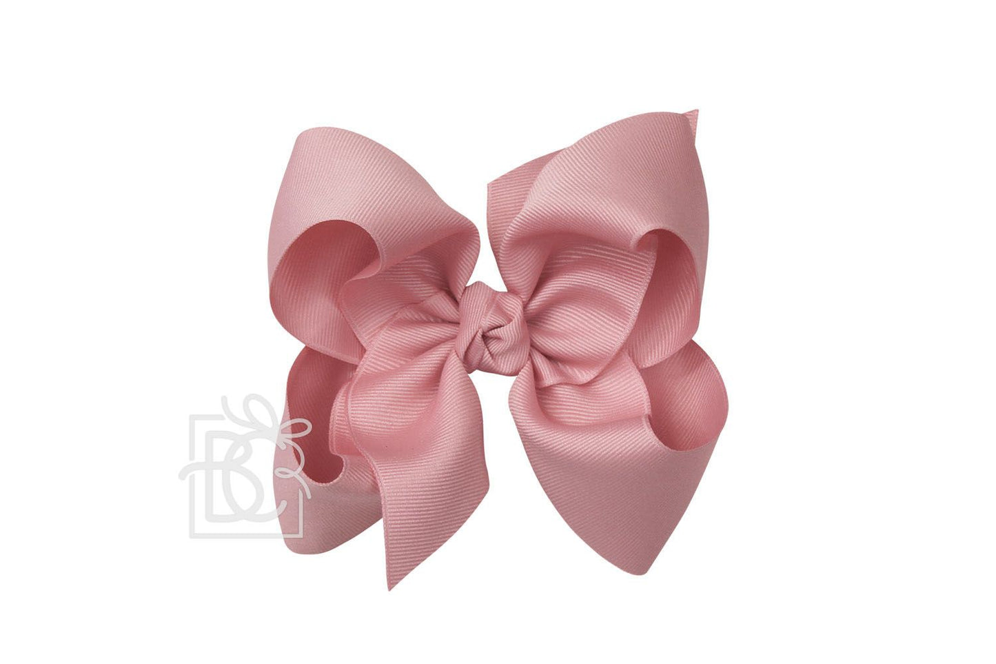 HUGE SIGNATURE GROSGRAIN DOUBLE KNOT BOW ON CLIP (5.5")