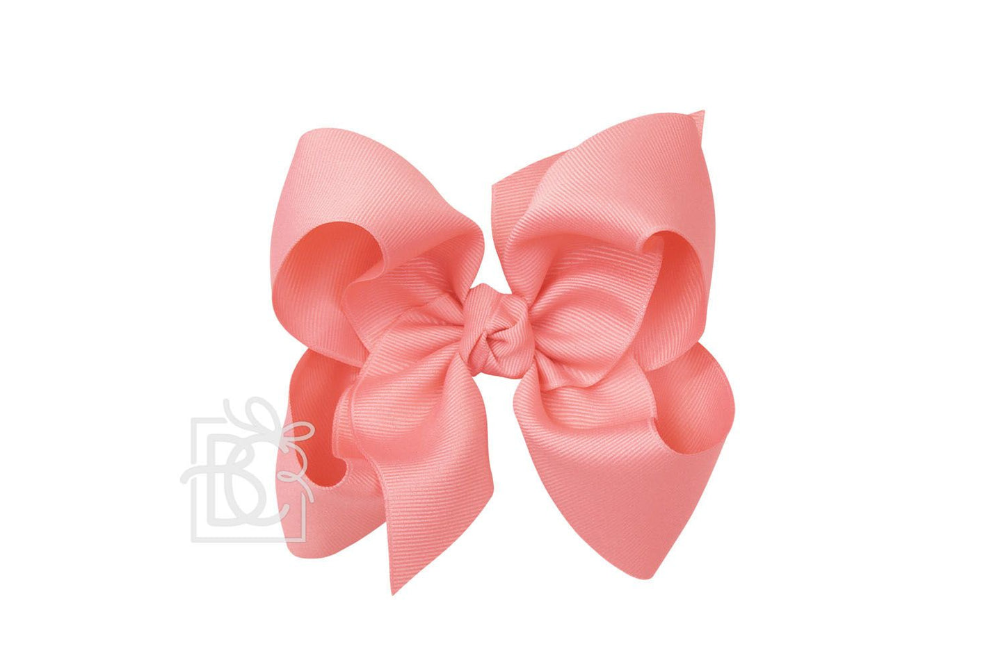 HUGE SIGNATURE GROSGRAIN DOUBLE KNOT BOW ON CLIP (5.5")