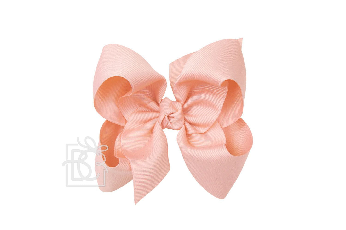 HUGE SIGNATURE GROSGRAIN DOUBLE KNOT BOW ON CLIP (5.5")
