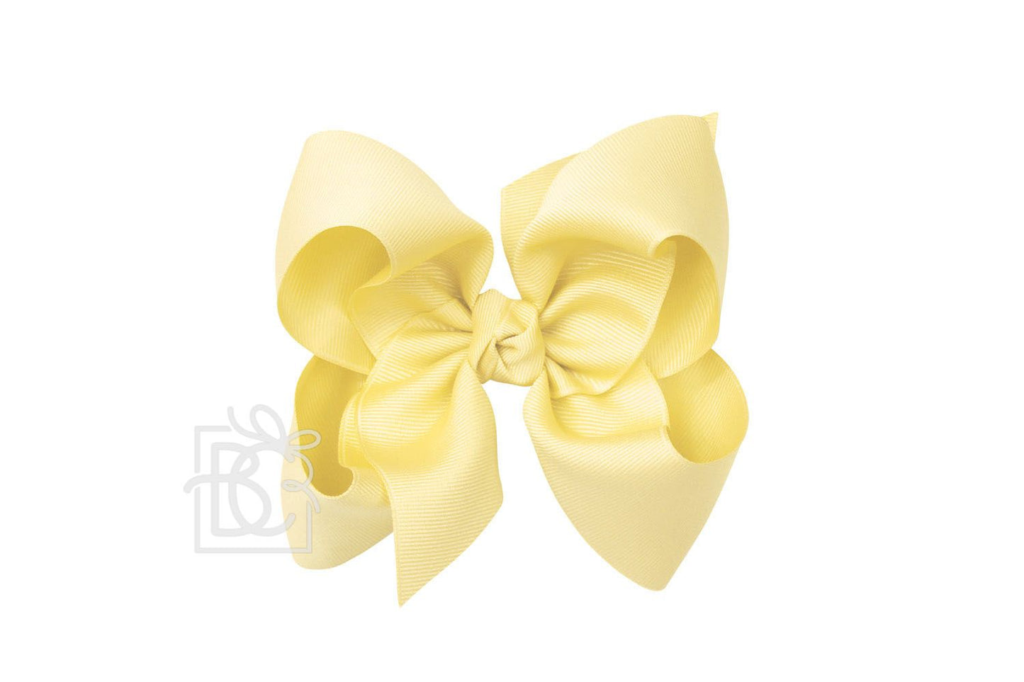 HUGE SIGNATURE GROSGRAIN DOUBLE KNOT BOW ON CLIP (5.5")