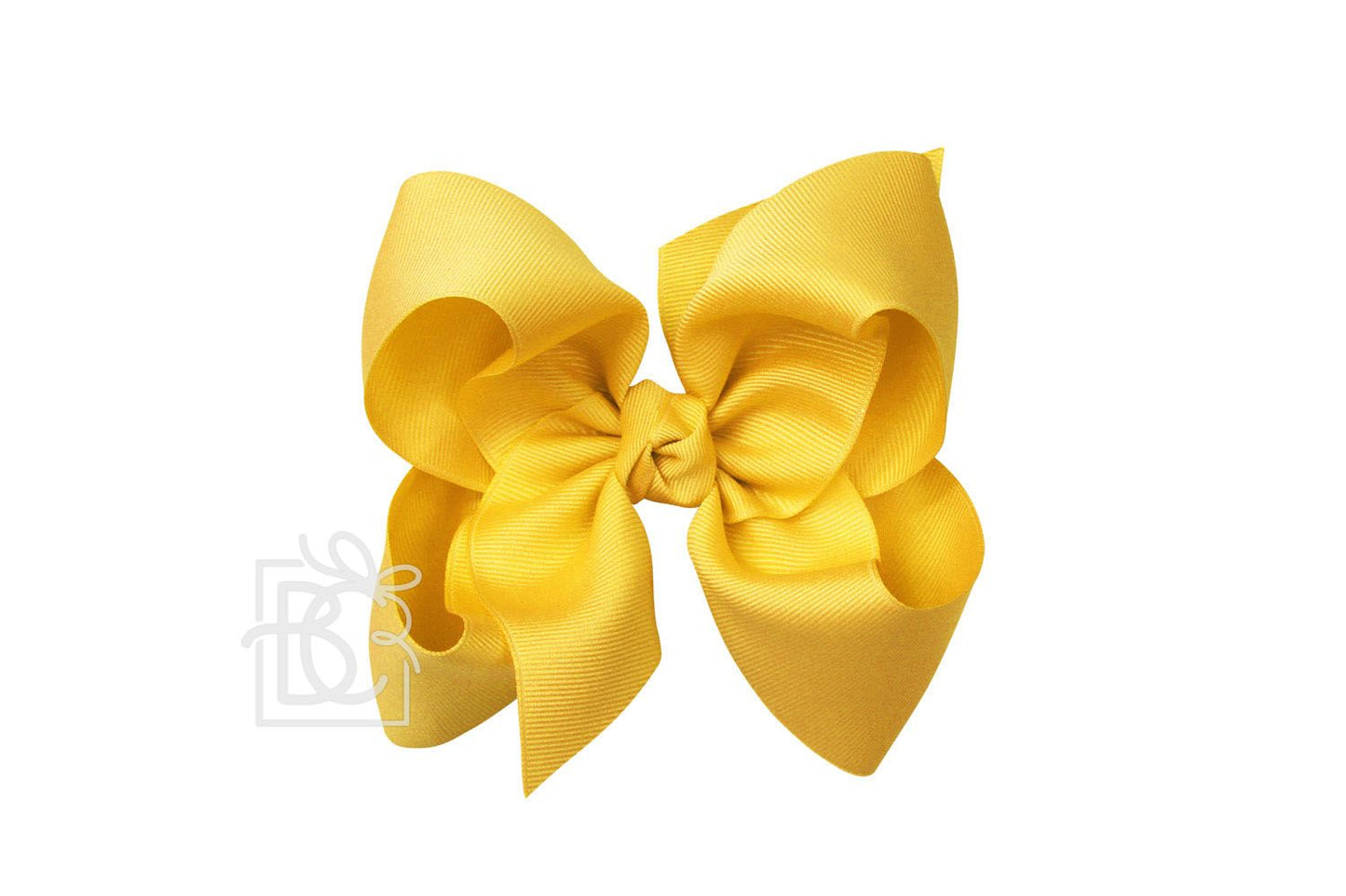 HUGE SIGNATURE GROSGRAIN DOUBLE KNOT BOW ON CLIP (5.5")
