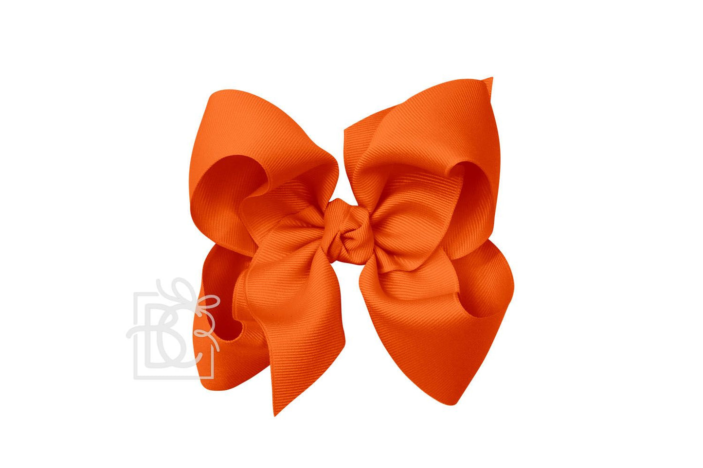 HUGE SIGNATURE GROSGRAIN DOUBLE KNOT BOW ON CLIP (5.5")