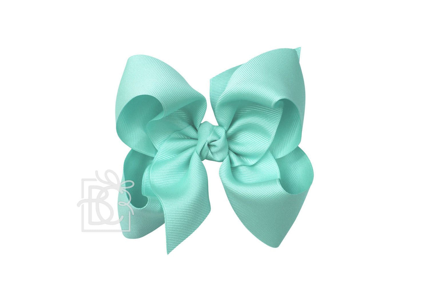 HUGE SIGNATURE GROSGRAIN DOUBLE KNOT BOW ON CLIP (5.5")