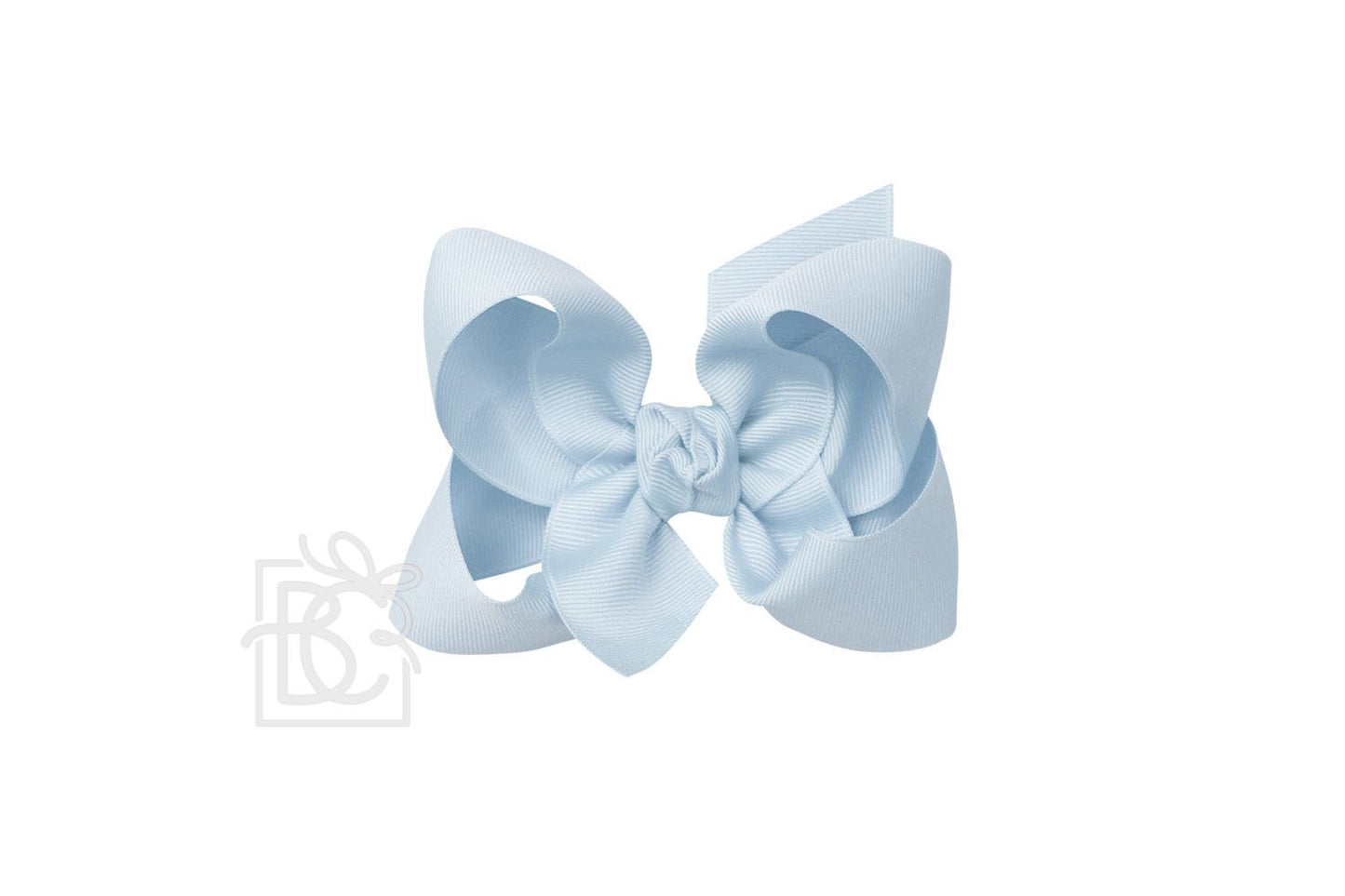 LARGE SIGNATURE GROSGRAIN DOUBLE KNOT BOW ON CLIP (4.5")