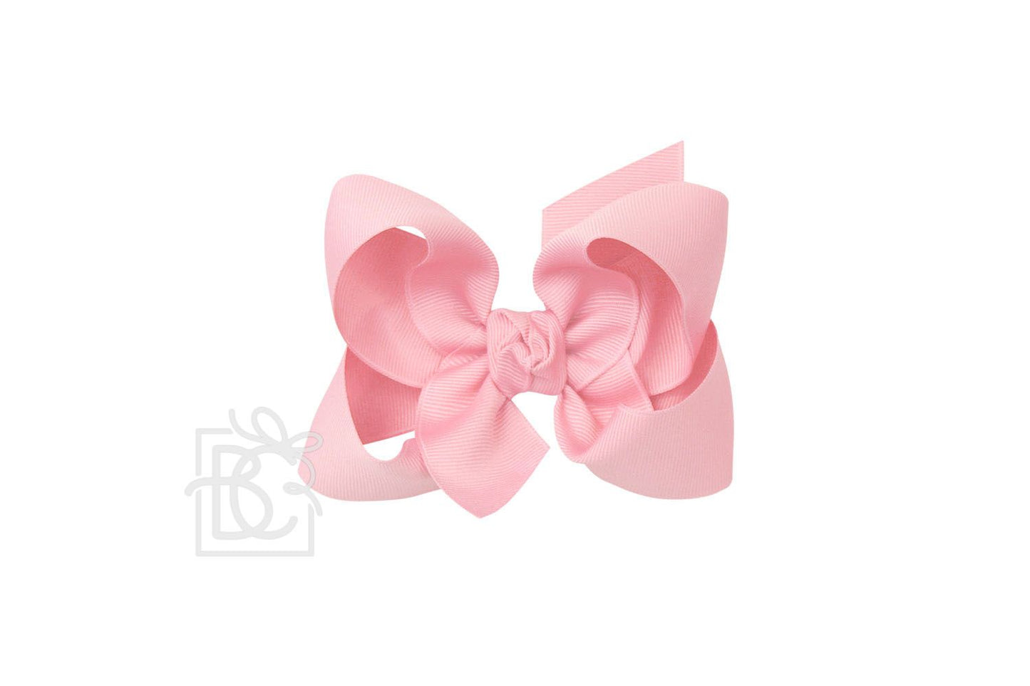 LARGE SIGNATURE GROSGRAIN DOUBLE KNOT BOW ON CLIP (4.5")