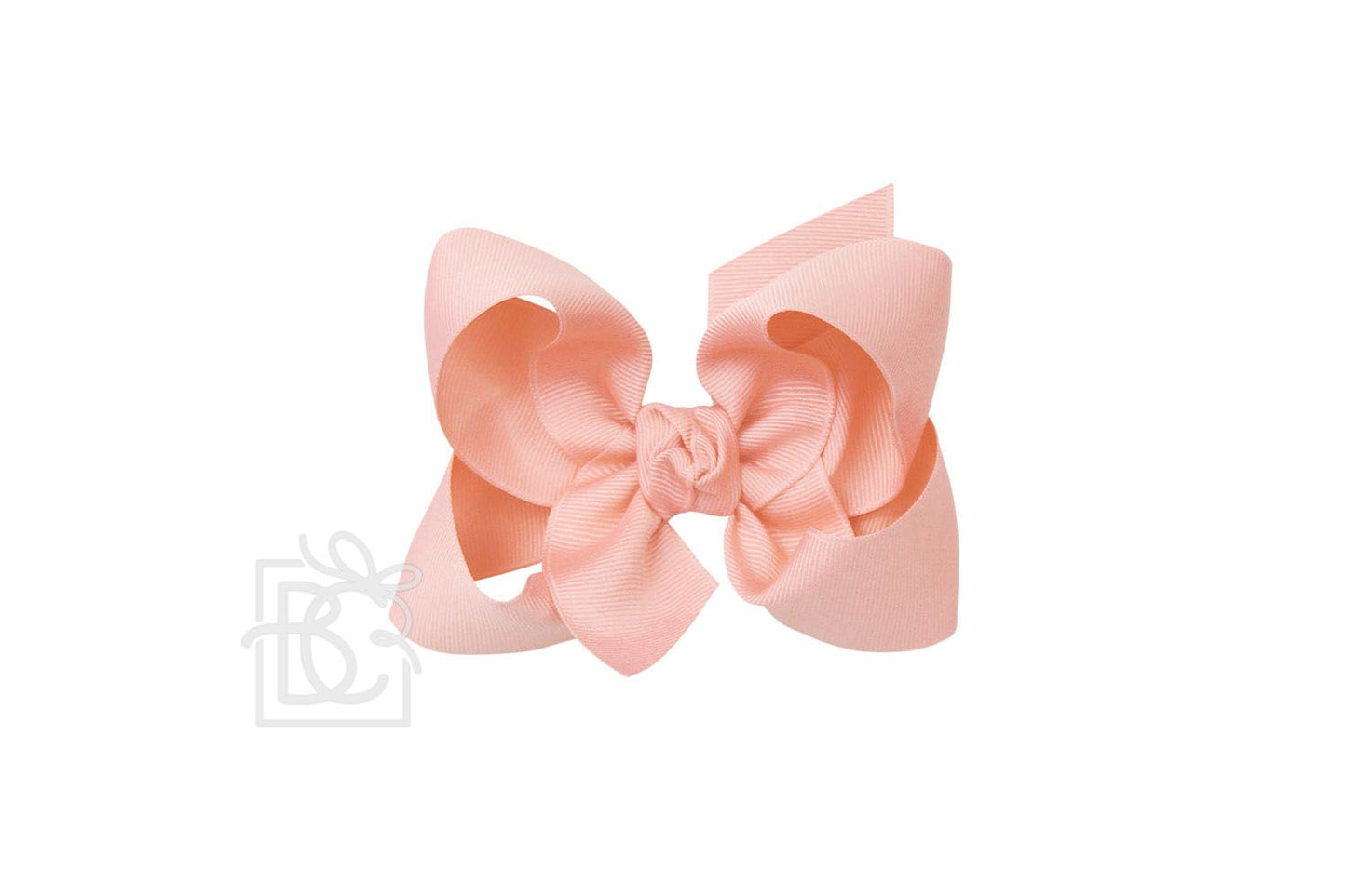 LARGE SIGNATURE GROSGRAIN DOUBLE KNOT BOW ON CLIP (4.5")