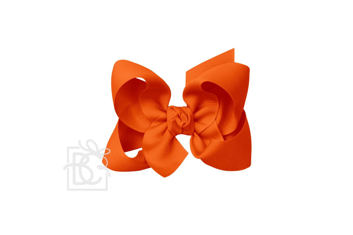 LARGE SIGNATURE GROSGRAIN DOUBLE KNOT BOW ON CLIP (4.5")