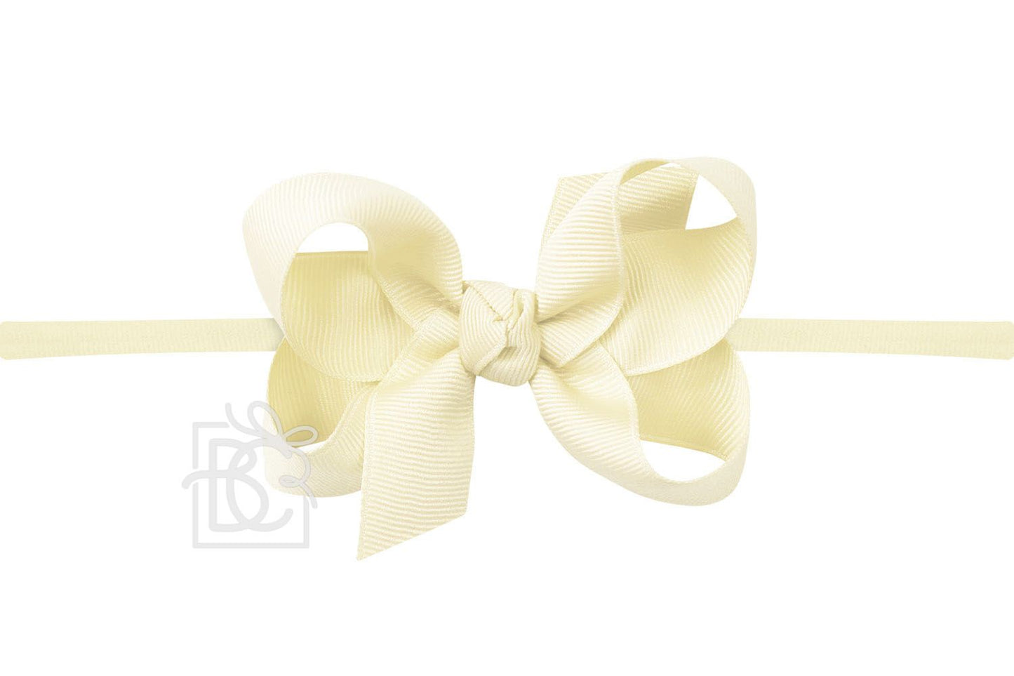 MEDIUM PANTYHOSE HEADBAND WITH SIGNATURE GROSGRAIN BOW (3.5")