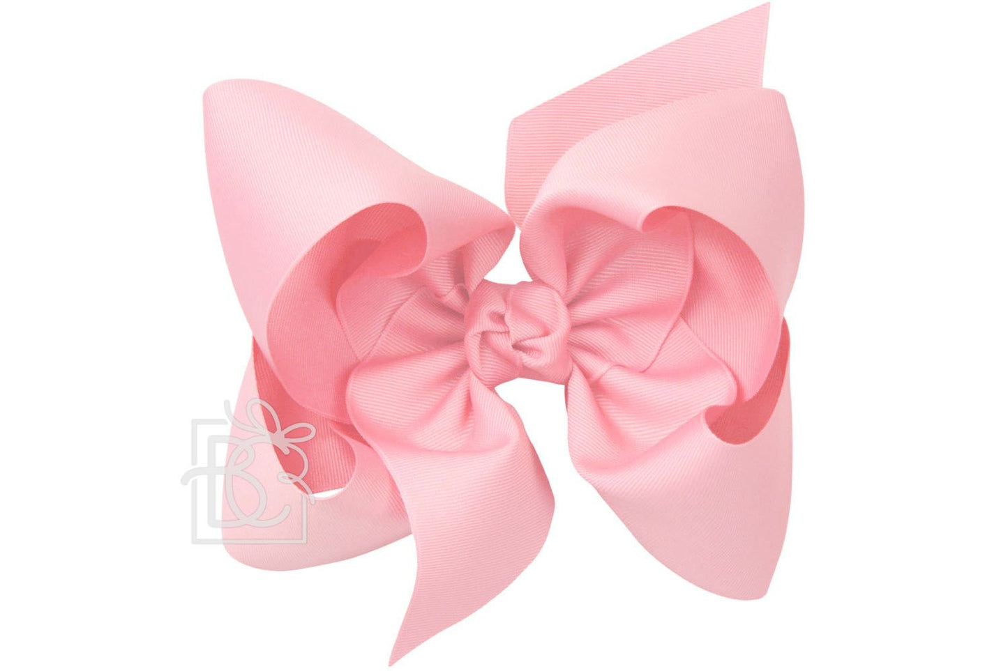 LARGE SIGNATURE GROSGRAIN DOUBLE KNOT BOW ON CLIP (4.5")