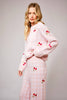 Cherry Embroidery Cozy Sweater Set