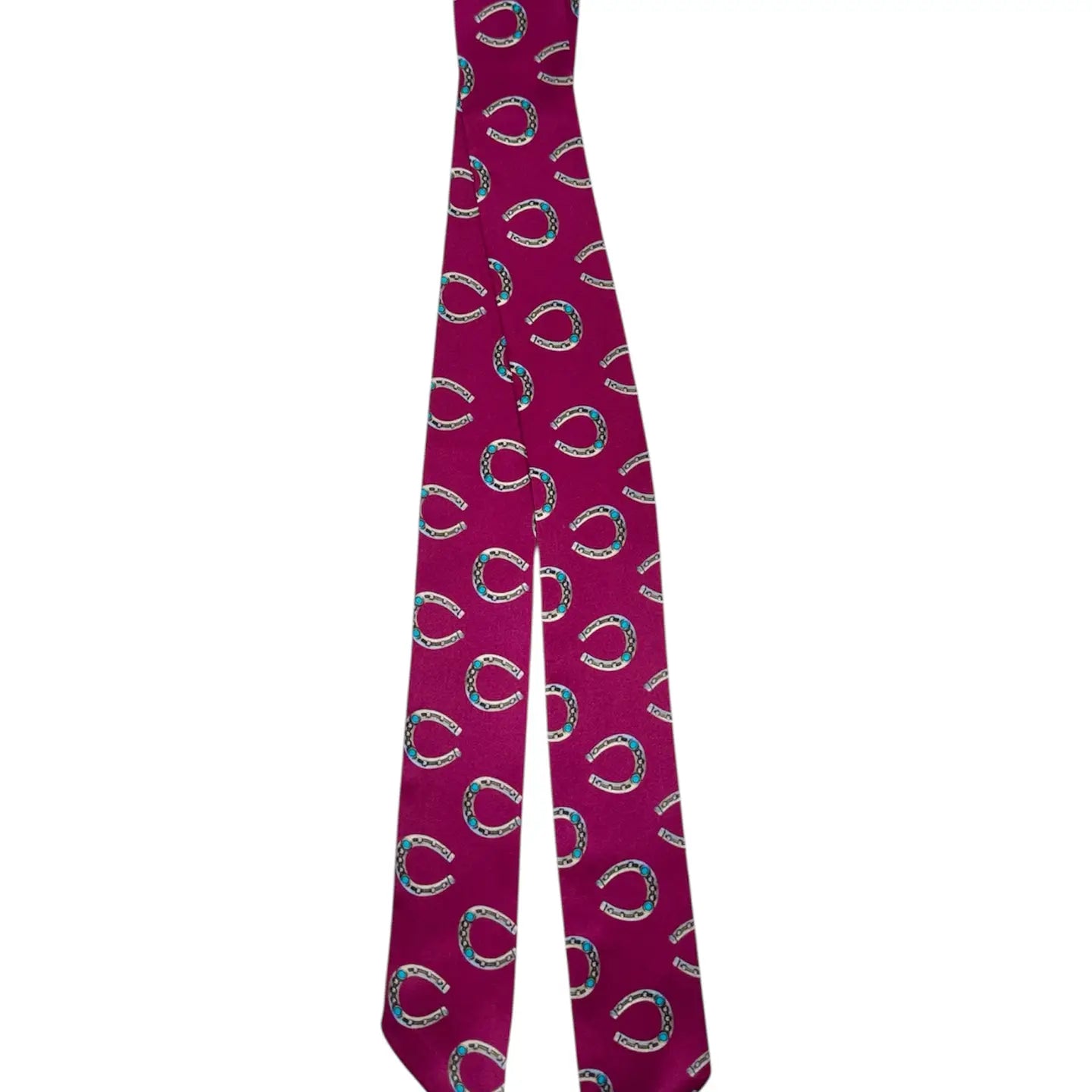 Purple Horseshoe Twilly