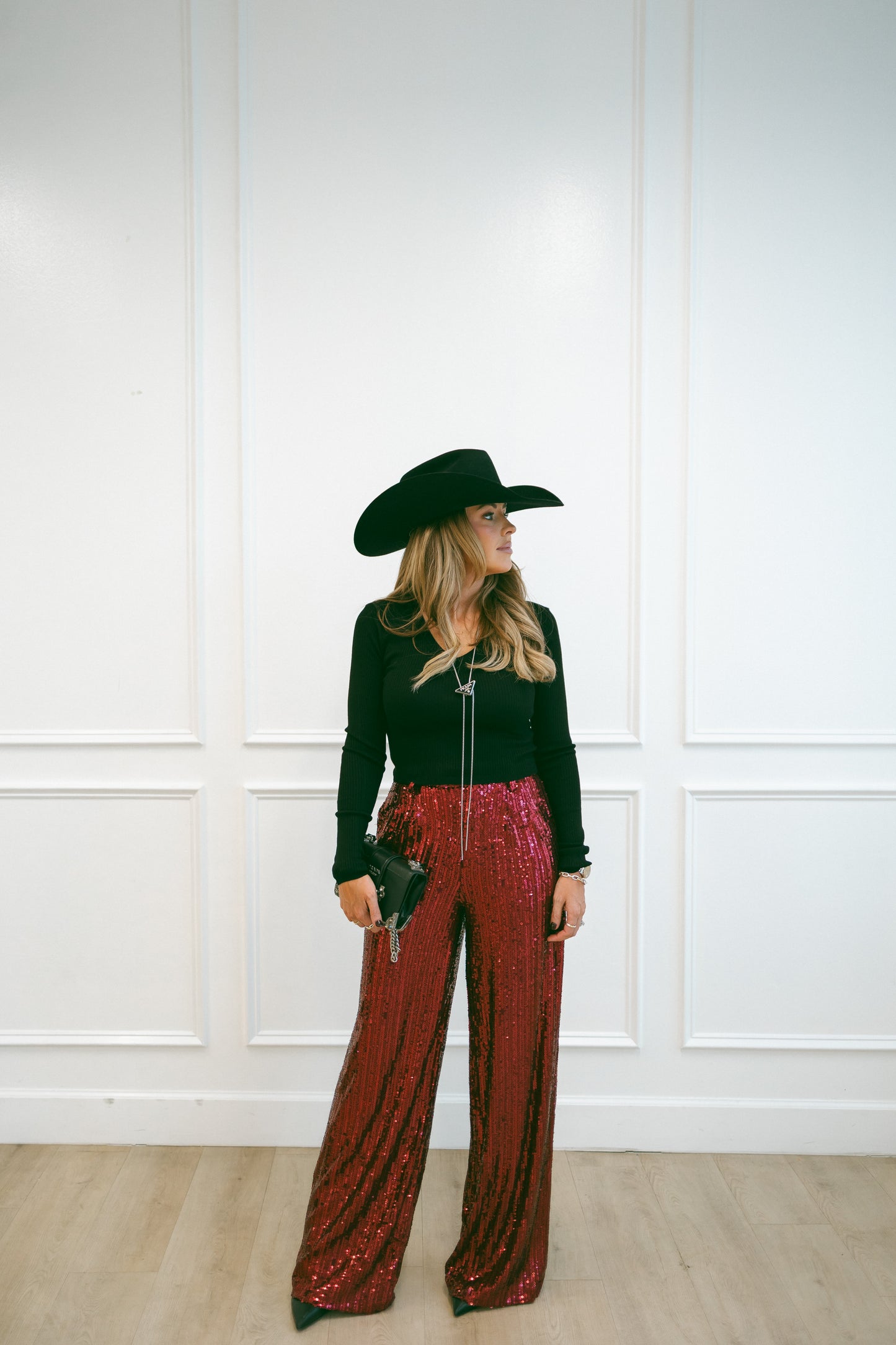 Wine & Shine Sequins Pants