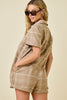 Sandstone Plaid Romper