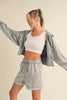 Mineral Wash Zip Up Hoodie