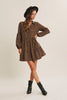 EASY TO WEAR PLAID MINI DRESS
