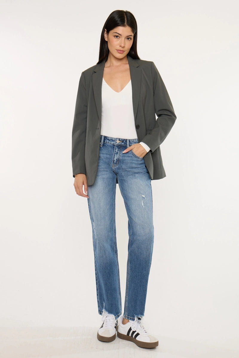 TRUE STRAIGHT DENIM JEANS LV