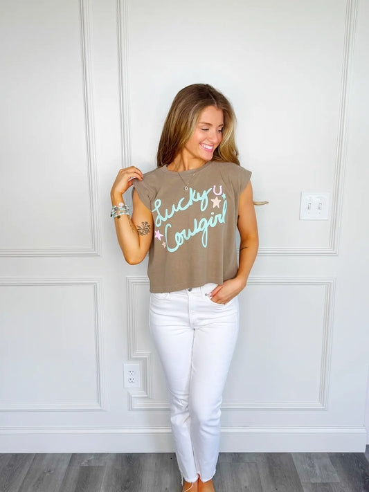 Lucky Cowgirl tee
