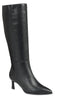 Black Kitten Heel Boots LV