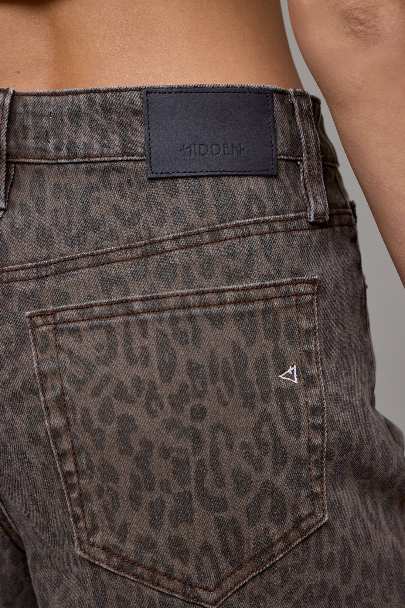 Cheetah Denim Shorts