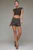 Cheetah Denim Shorts