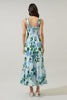 Blue Hydrangea Bliss Maxi Dress