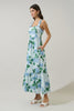 Blue Hydrangea Bliss Maxi Dress