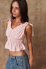 BLUSH BREEZE TIE TOP
