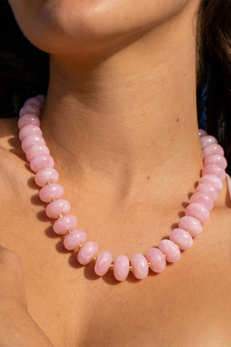 COLOR BEADED NECKLACE