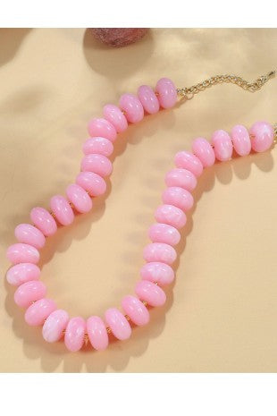 COLOR BEADED NECKLACE