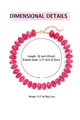 COLOR BEADED NECKLACE