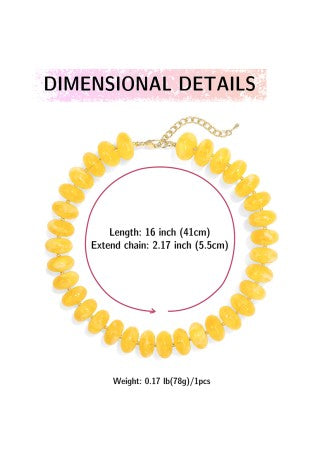 COLOR BEADED NECKLACE