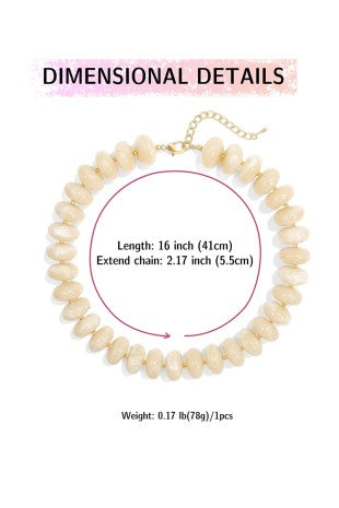 COLOR BEADED NECKLACE