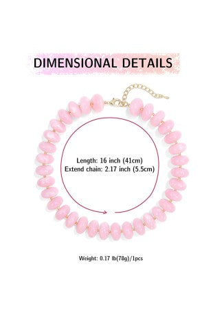 COLOR BEADED NECKLACE