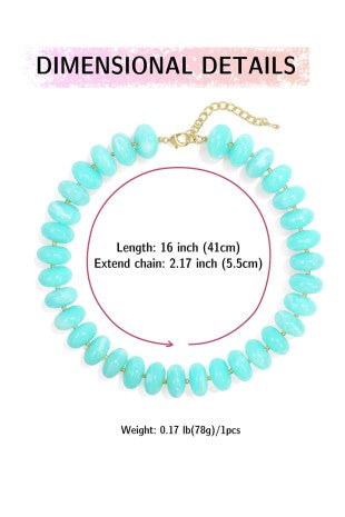 COLOR BEADED NECKLACE