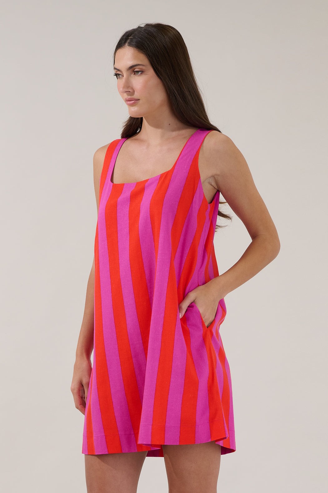 Sunset Stroll Stripe Dress