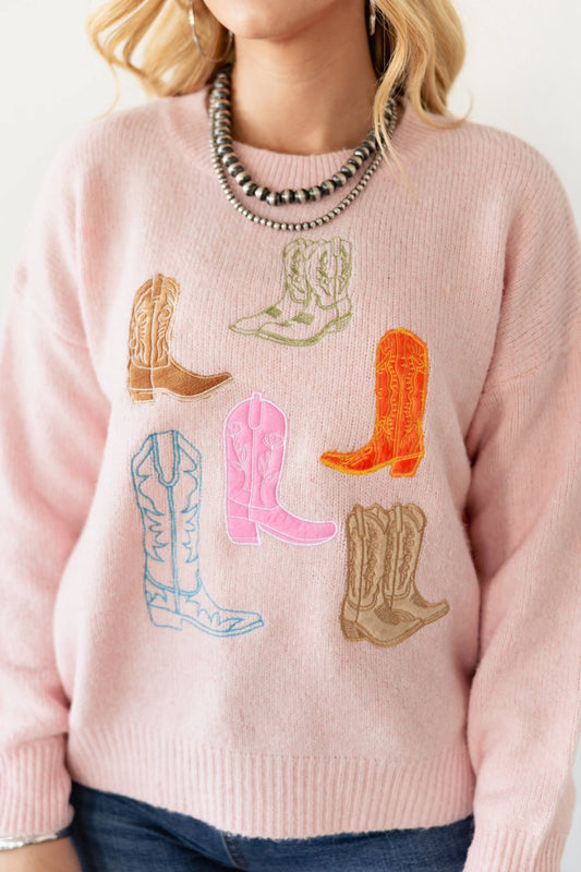 Neon Boots Sweater