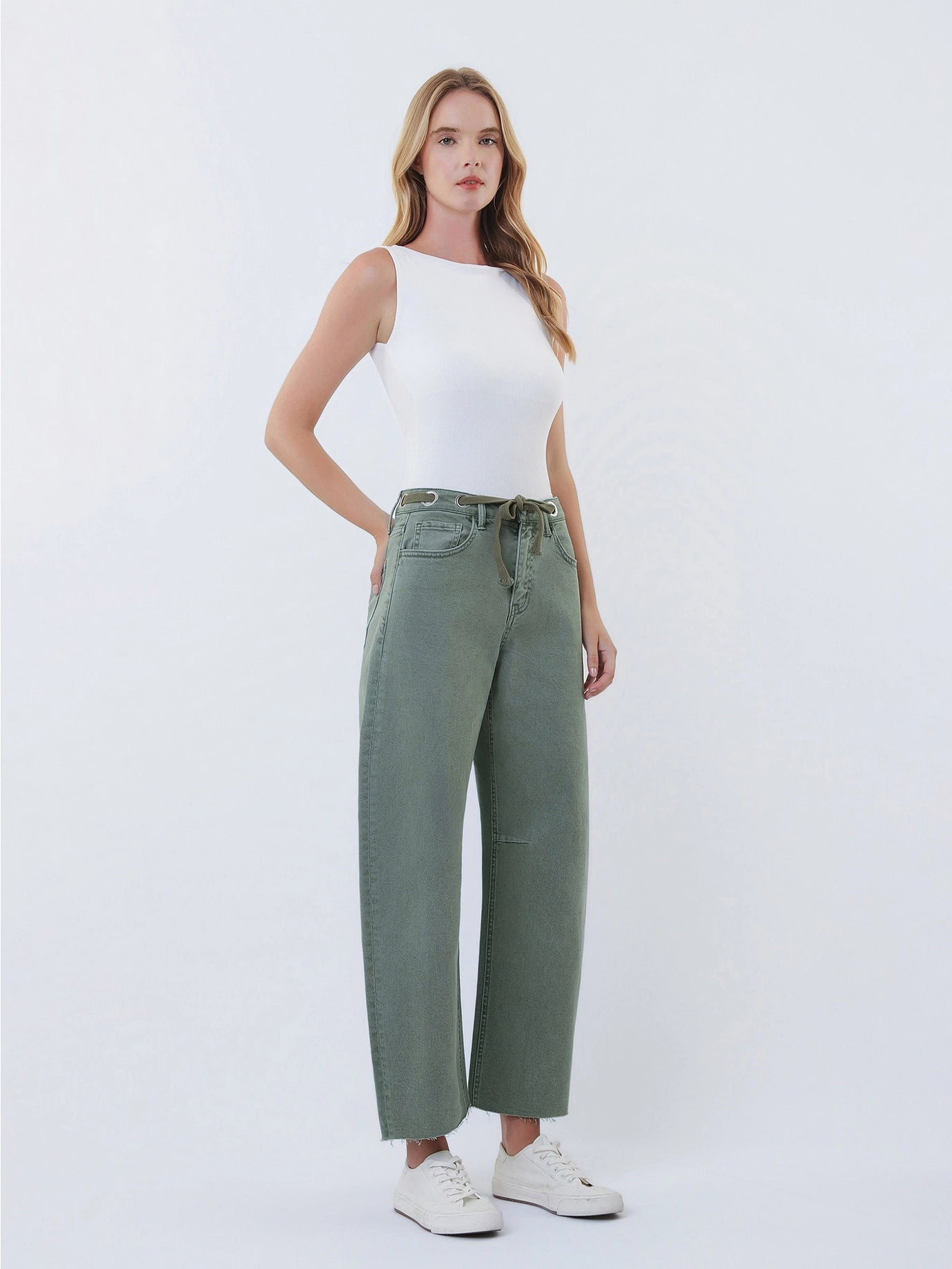 OUTLAW OLIVE DENIM