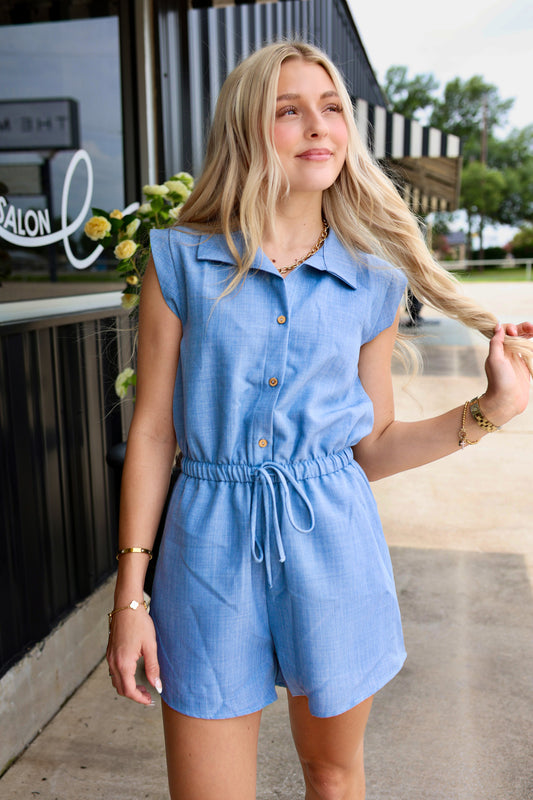 Chambray Chic Romper