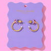 Alexis Pearl Tip Hoop Earrings