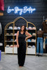 WIDE LEG STRING DETAIL JUMPSUIT