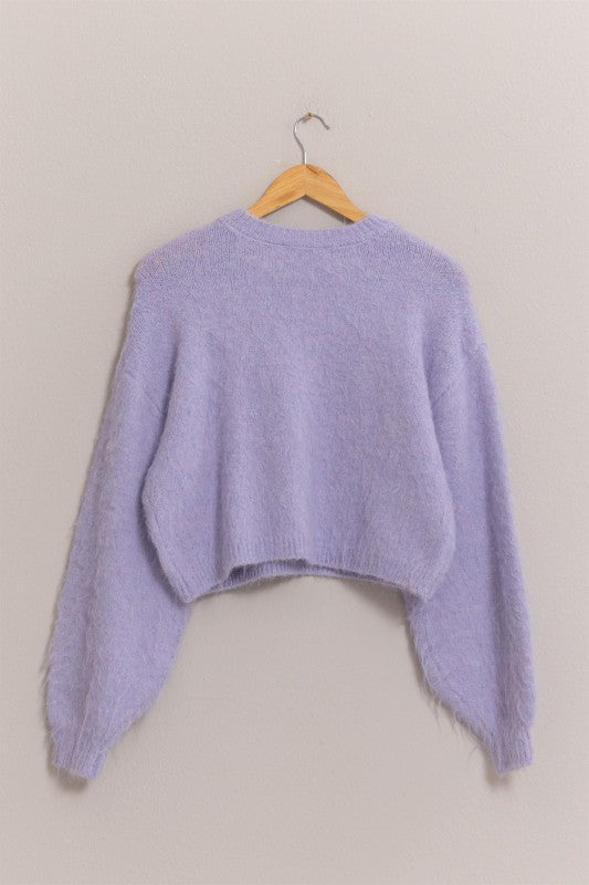 LV Lilac Dream Fuzzy Knit