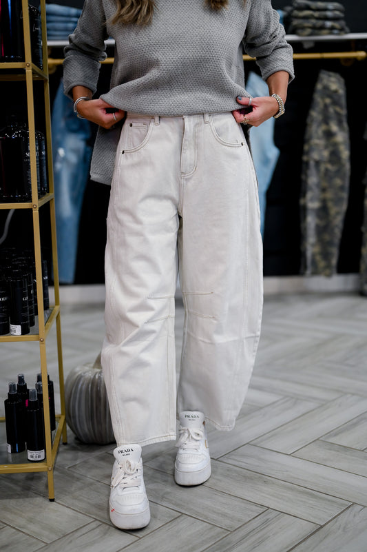 Barrel Cotton Pants