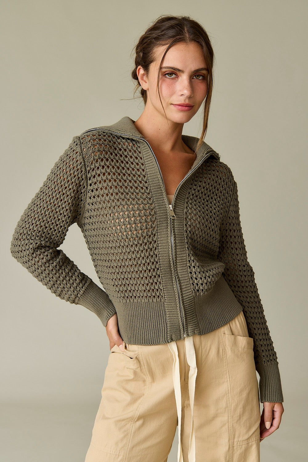 The Breezy Zip Cardigan