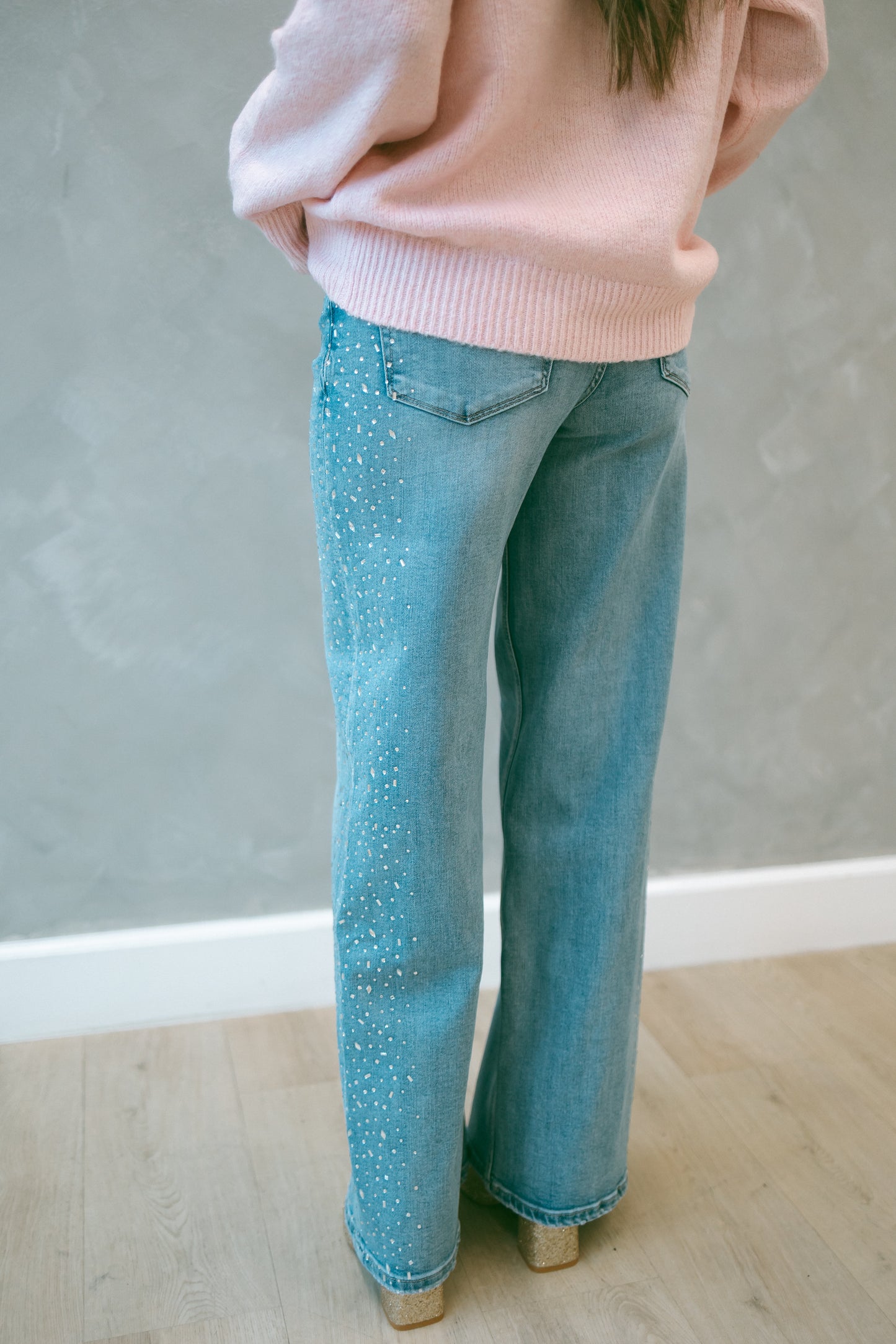 RHINESTONE RODEO JEANS LV