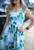 Blue Hydrangea Bliss Maxi Dress