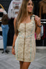 Western Buckle Denim Dress