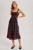 Everly Plaid Midi Dress