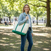 The Signature Canvas Tote Bag–Dark Green