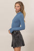 Slate Sky Ribbed Top
